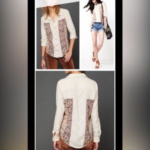 Free people born to bandana shirt